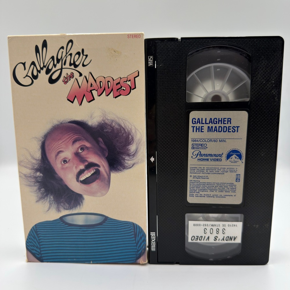 Gallagher The Maddest VHS 1984 Paramount Home Video Vintage Comedy Stand Up 2333